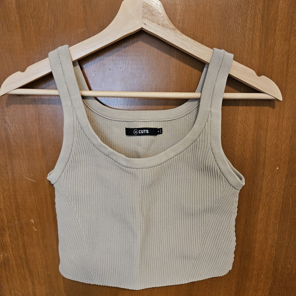 Cuts Coreflex Tank Cropped Earl Gray